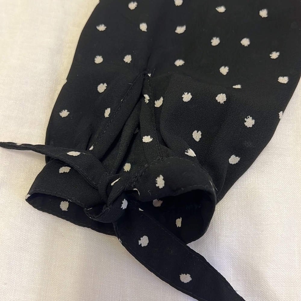 Abercrombie button up polka dot blouse - Picture 2 of 3